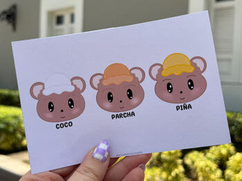 Coco, Parcha, Piña Bears Print
