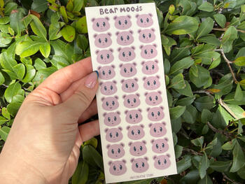 Bear Moods Sticker Sheet