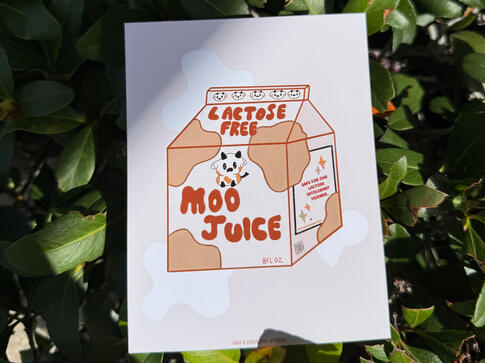 Moo Juice Print Moo Juice Print