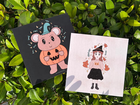 Beary Pumpkin/Witchy Girl Print Beary Pumpkin/Witchy Girl Print