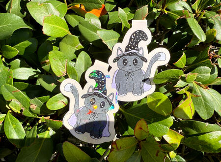 Witchy Kitty Magnetic Bookmark Witchy Kitty Magnetic Bookmark