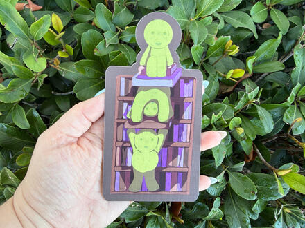 Smiskis at the Library Bookmark