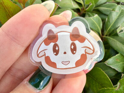Cute Cow Acrylic Pin