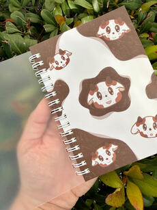Cute Cow A6 Notebook